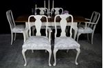 Picture of French-Style Walnut Extending Dining Table + 6 Chairs