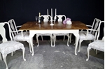 Picture of French-Style Walnut Extending Dining Table + 6 Chairs