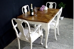 Picture of French-Style Walnut Extending Dining Table + 6 Chairs