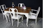 Picture of French-Style Walnut Extending Dining Table + 6 Chairs