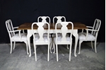 Picture of French-Style Walnut Extending Dining Table + 6 Chairs