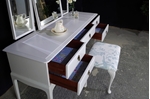 Picture of Stag Minstrel Dressing Table +Stool -Ammonite -Birds & Blossoms