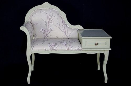 Picture of Vintage Telephone Seat in French Gray
