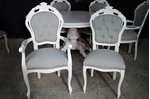 Picture of French Style Dining Set - Linen Upholstery