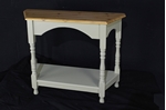 Picture of Tapered Top Pine Console Table French Gray