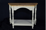 Picture of Tapered Top Pine Console Table French Gray