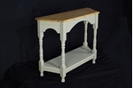 Picture of Tapered Top Pine Console Table French Gray