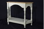 Picture of Tapered Top Pine Console Table French Gray