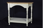 Picture of Tapered Top Pine Console Table French Gray
