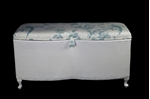Picture of Vintage Lloyd Loom Ottoman - twin curved front