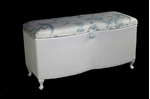 Picture of Vintage Lloyd Loom Ottoman - twin curved front