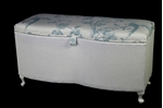 Picture of Vintage Lloyd Loom Ottoman - twin curved front