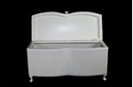 Picture of Vintage Lloyd Loom Ottoman - twin curved front