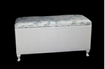 Picture of Vintage Lloyd Loom Ottoman - twin curved front