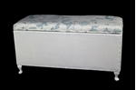 Picture of Vintage Lloyd Loom Ottoman - twin curved front