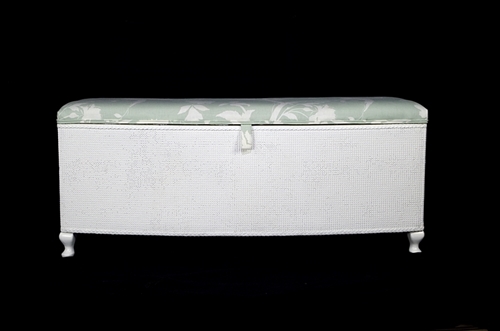 Picture of Vintage Lloyd Loom Ottoman - Oriental Garden