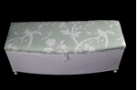 Picture of Vintage Lloyd Loom Ottoman - Oriental Garden