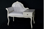 Picture of Vintage Telephone Seat in Spell Gray