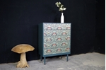 Picture of Retro 5 Drawer Chest Art Deco Decoupage Drawers