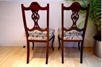 Picture of Pair of Antique Edwardian Upholstered Chairs