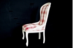 Picture of Queen Anne Occasional Chair in Cranberry Highland Check