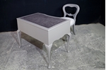 Picture of Antique Ladies' Kneehole Desk with Balloon Back Chair