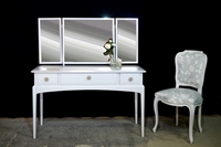 Picture of Petite Stag Minstrel Dressing Table with Vintage French Style Chair
