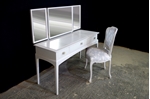 Picture of Petite Stag Minstrel Dressing Table with Vintage French Style Chair