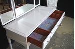 Picture of Petite Stag Minstrel Dressing Table with Vintage French Style Chair