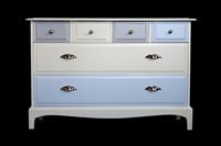 Picture of Stag Six Drawer Chest  Titania / Blue Tulle