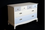 Picture of Stag Six Drawer Chest  Titania / Blue Tulle