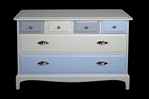 Picture of Stag Six Drawer Chest  Titania / Blue Tulle