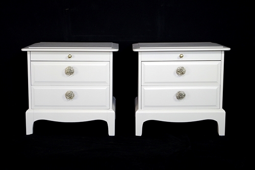 Picture of Pair of Stag Bedside Tables in Ammonite