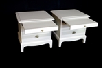Picture of Pair of Stag Bedside Tables in Ammonite