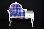 Picture of Vintage Telephone Seat - Bonnie Tartan