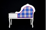 Picture of Vintage Telephone Seat - Bonnie Tartan