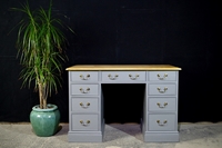 Picture of Vintage Pine Kneehole Desk