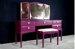 Picture of Stag Dressing Table and Stool in Brinjal