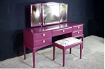 Picture of Stag Dressing Table and Stool in Brinjal