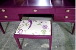 Picture of Stag Dressing Table and Stool in Brinjal