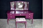 Picture of Stag Dressing Table and Stool in Brinjal
