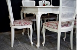 Picture of French-Style 'Gold & Feather' Extending Dining Table + 6 Bergere Chairs