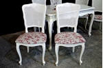 Picture of French-Style 'Gold & Feather' Extending Dining Table + 6 Bergere Chairs