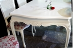 Picture of French-Style 'Gold & Feather' Extending Dining Table + 6 Bergere Chairs