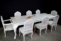 Picture of Giant Hooker Vintage Extending Table with 8 French Style Bergere Chairs
