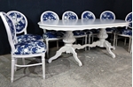 Picture of Large French Style Louis Table with 8 Balloon back Chairs