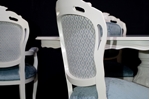 Picture of French Style Pedestal Table + 6 Louis Chairs Laura Ashley Upholstery