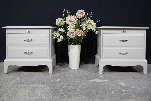 Picture of Pair of Stag Bedside Tables in Spell Gray
