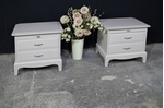 Picture of Pair of Stag Bedside Tables in Spell Gray
