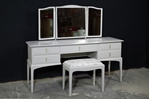 Picture of Stag Dressing Table with Stool in Pavilion Gray